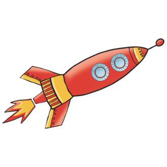 York Wallcoverings RMK2619GM ROOM TO GROW ROCKET GIANT WALL DECAL